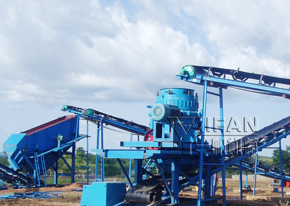 圓錐破碎機生產現場 圓錐破碎機生產現場